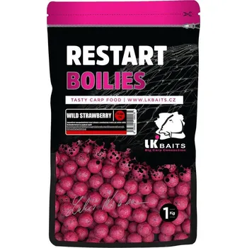 Boilies Boilie LK Baits ReStart Wild Strawberry 1kg 20mm