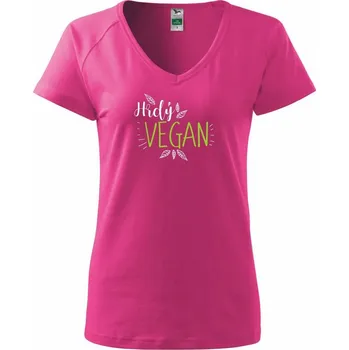 Dámské tričko Hrdý vegan - Tričko dámské Dream - XS ( Purpurová )