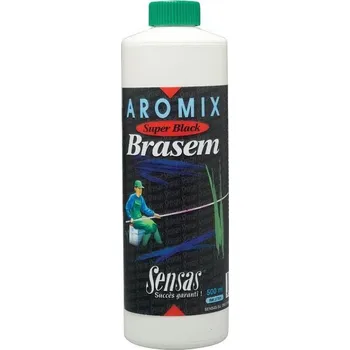 Návnadové aroma Tekutý posilovač Aromix Sensas 500ml Black Brasem - cejn černý