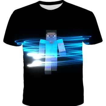 Pánské tričko TRIČKO MINECRAFT 3D MODRÁ POSTAVA Velikost: 130