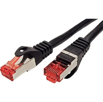 Síťový kabel InLine S/FTP patchkabel křížený, kat. 6, 0,5m, černý (73655X) - 21.42.0871