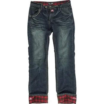 Pánské kalhoty Džíny Rusty Pistons RPTR13 Winslow Red vel. 40|34