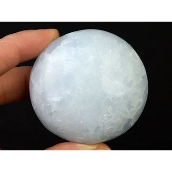 Přírodní kámen Hladký modrý kalcit (143g)