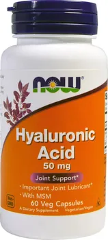 Přírodní produkt Now Foods Hyaluronic Acid 50 mg 60 cps.