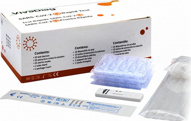 Foto VivaDiag SARS CoV 2 Ag Rapid Test 25 Ks Zbo cz
