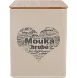 Plechová dóza SRDCE na hrubou mouku