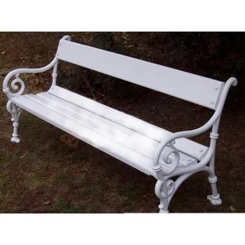 Zahradní lavice HTI Litinová lavička Schonbrunn I KA-L1008 Délka latí: 1500 mm, Barva konstrukce: bílá komaxit (RAL 9003)