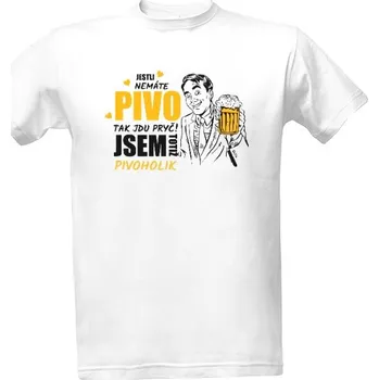 Tričko s potiskem Pivoholik pánské