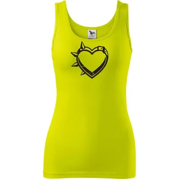 Dámské tričko Love obojek - Dámské tílko - XL ( Limetková )