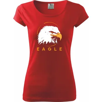 Dámské tričko Eagle hlava - Dámské triko Pure - XS ( Červená )