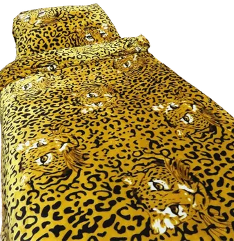 Ložní povlečení Bavlissimo Leopard 140 x 200, 70 x 90 cm zipový uzávěr