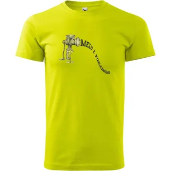 Pánské tričko Melu z posledního - Klasické pánské triko vyšší gramáže - XL ( Limetková )