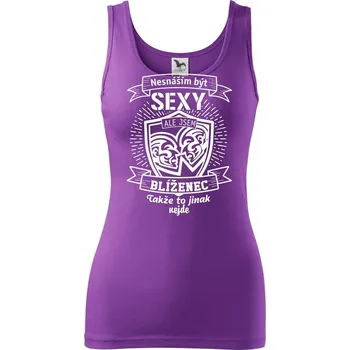 Nesnáším být sexy - Blíženec - Dámské tílko - S ( Fialová )