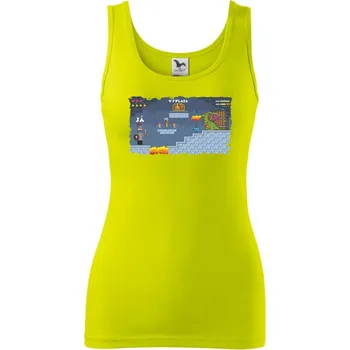 Dámské tričko Já vs. výplata - Dámské tílko - S ( Limetková )