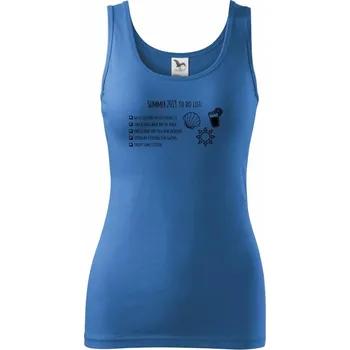 Dámské tričko Summer 2019 to do list - Dámské tílko - 2XL ( Azurově modrá )