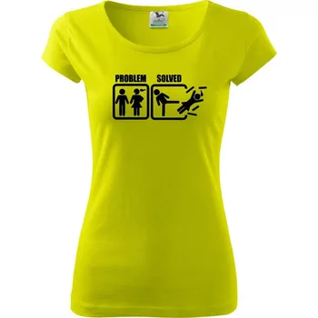 Problém - Kick - Dámské triko Pure - L ( Limetková )