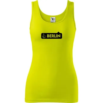 Dámské tričko Berlin like - Dámské tílko - M ( Limetková )