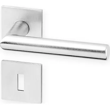 Dveřní kování Dveřní kování TIPA EXCLUSIVE R HR broušený chrom KK (Dveřní rozetové kování TIPA EXCLUSIVE R HR broušený chrom KK, vhodná pro interiér, pro dozický (obyčejný), cylindrický (fab) zámek, nebo s uzamykací páčkou na WC.)