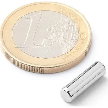 Dekorativní magnet Neodymový tyčový magnet Ø&nbsp;4&nbsp;mm, v.&nbsp;13&nbsp;mm, síla 750&nbsp;g