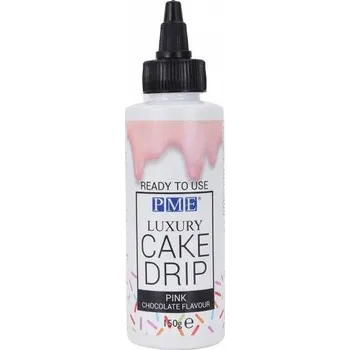 Poleva PME Luxury Cake Drip růžová cukrová poleva 150 g