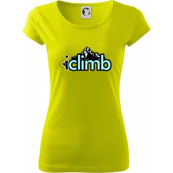 Dámské tričko Iclimb - Dámské triko Pure - M ( Limetková )