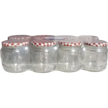 Zavařovací sklenice M.A.T. Group Sklenice zavařovací 480 ml Twist 82 + víčka Kanafas 8 ks