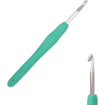 Rybářský háček Háček s pogumovanou ručkou 4,5mm zelený