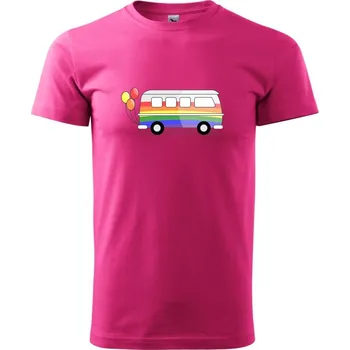 Pánská móda LGBT busík - Klasické pánské triko vyšší gramáže - 2XL ( Purpurová )
