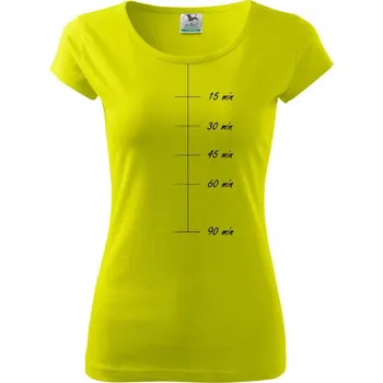 Sweat meter-minutes - Dámské triko Pure - XL ( Limetková )