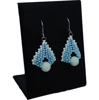 Náušnice Mijabijoux Náušnice Leyla s minerálem amazonit MB00109