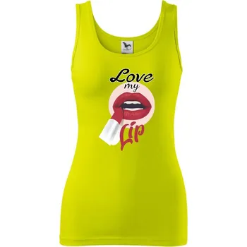 Love my lip - Dámské tílko - XS ( Limetková )