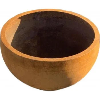 Květináč Max Cortenový květináč tvar mísy 50 x 50cm