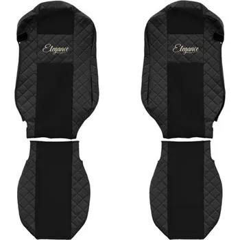 Autopotahy MB Actros MP4 - koženkové, černé