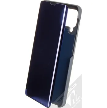 Pouzdro na mobilní telefon 1Mcz Clear View flipové pouzdro pro Samsung Galaxy A22, Galaxy M22, Galaxy M32 modrá (blue)