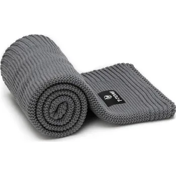 Dětská deka T-tomi Dětská pletená deka Autumn Waves Dark grey