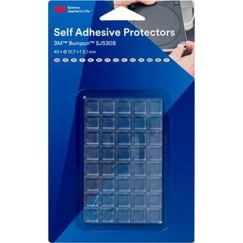 Průmyslové lepidlo 3M SJ-5308 Bumpon 3M, transparentní, průměr 12.7 mm, výška 3.1 mm, cena za plato 40 ks