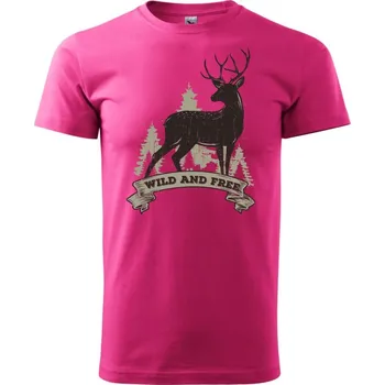 Deer rib - Klasické pánské triko vyšší gramáže - XS ( Purpurová )