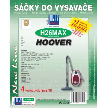 Sáček do vysavače JOLLY Sáčky do vysavače H26 MAX - textilní Vůně sáčku: Fresh
