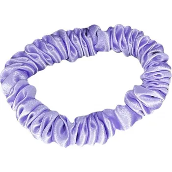 Hedvábná gumička na vlasy slim 100% hedvábí levandulová