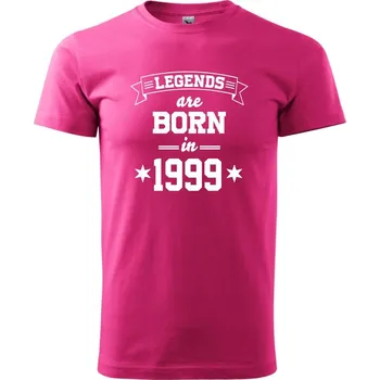 Pánská móda Legends are born in 1999 - Klasické pánské triko vyšší gramáže - XL ( Purpurová )