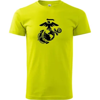 Pánské tričko United Marines logo - Klasické pánské triko vyšší gramáže - XS ( Limetková )