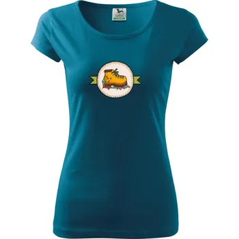 Horolezecké mačky - Dámské triko Pure - M ( Petrolejová )