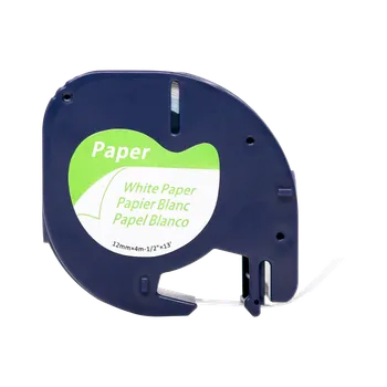 Pásek do tiskárny Alternativní páska Dymo 59421, S0721500 / 91220, S0721520, 12mm x 4m, černý tisk/bílý podklad