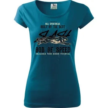 Dámské tričko Cheetah slash - Dámské triko Pure - XS ( Petrolejová )