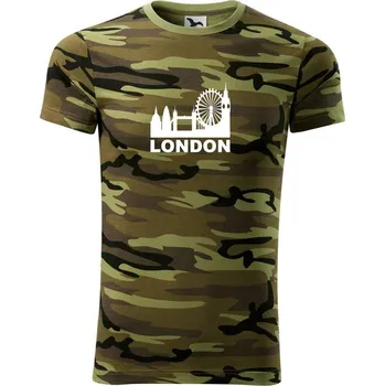 London Silueta - Army CAMOUFLAGE - L ( Zelený maskáč )