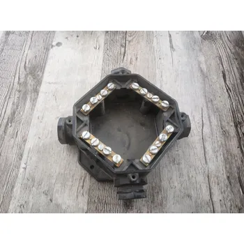 Elektroinstalační krabice Stará bakelitová krabice velká hranatá SEZ ACIDUR 6455-26 Varianta: Bez víka