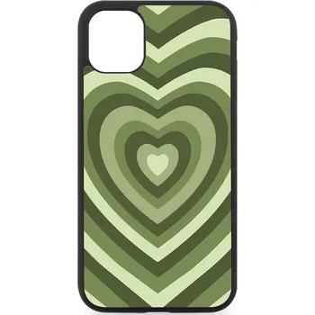 Náhradní kryt pro mobilní telefon Kryt na mobil iPhone Green hearts iPhone: 11 Pro Max