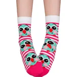 Dívčí ponožky se vzorem WOLA BIRDS růžové Velikost: 33-35