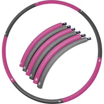 Sportvida Hula Hoop 90 cm šedo-růžová