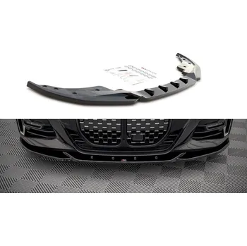 Nárazník Spojler pod nárazník lipa V.4 BMW 4 M-Pack G22 černý lesklý plast